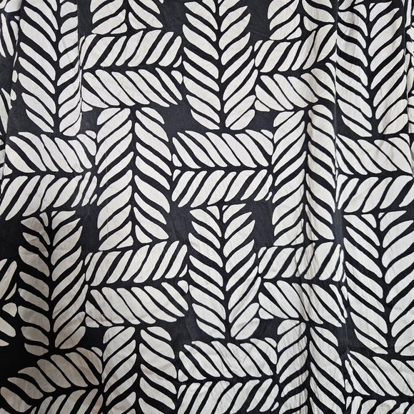 White House Black Market Silk Spandex Blend Shift Dress Lined Abstract sz Large - Picture 8 of 10